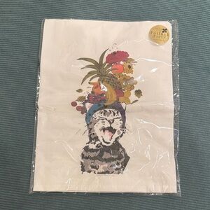 Potluck Press Cat Traditional Flor Sack Tea Towel new